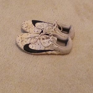 White nike track spikes